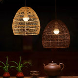 Weaving Dining Room Rattan Pendant Light