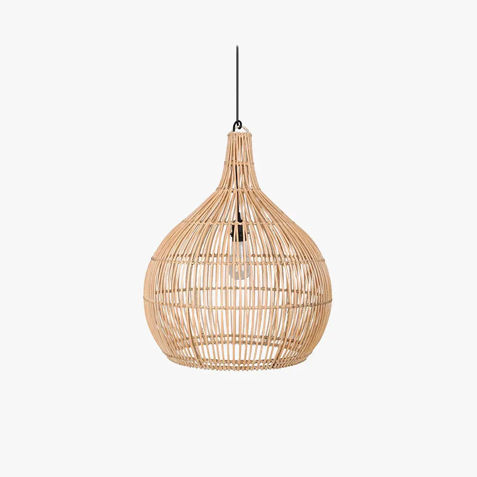 Lampadario Lanterna Da Interno Rattan Elegante Design