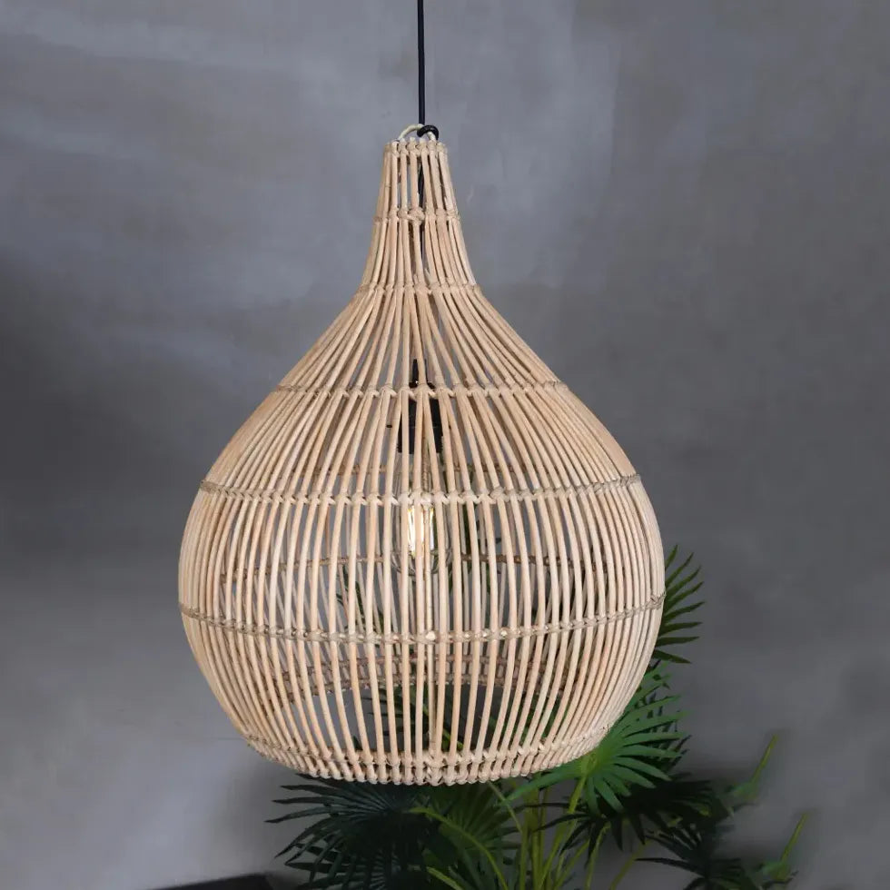 Lampadario Lanterna Da Interno Rattan Elegante Design