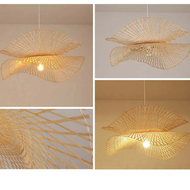 Lampadari rustico eleganza naturale rete in rattan