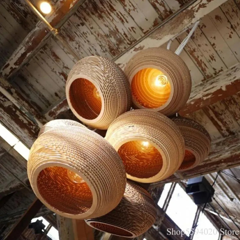 Design intrecciato a strati RATTAN Vintage Vintage Light