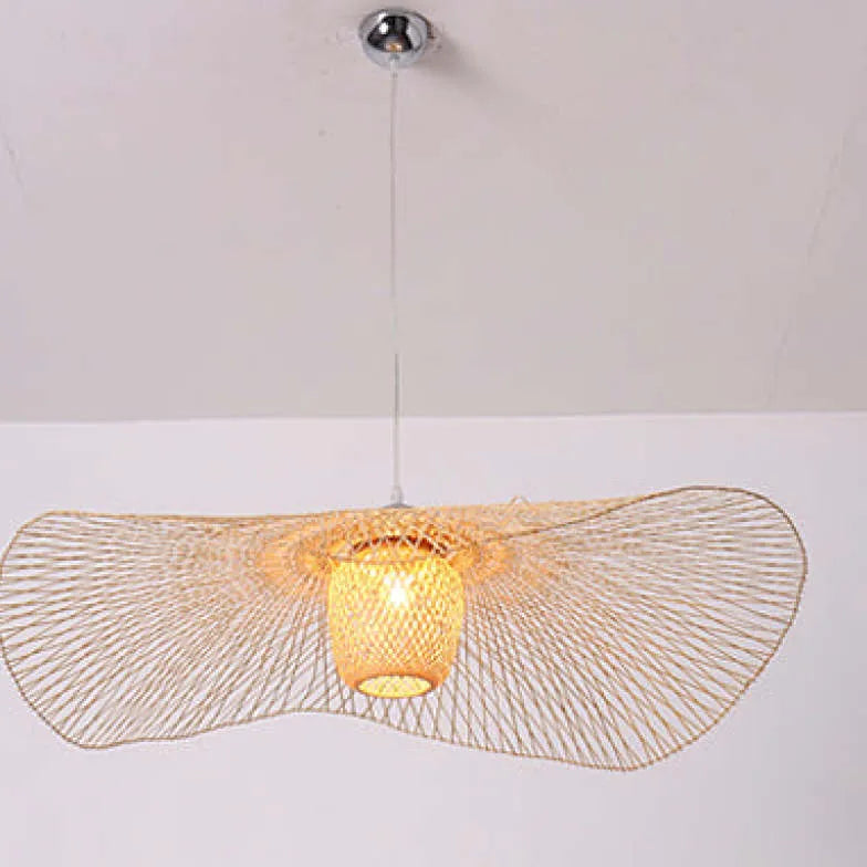 Tone Wave Rattan Vintage Pendant Light