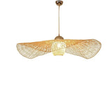 Lampadario Giapponese Leggero e Sottile in Vimini