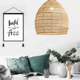 Bamboo Weaving Dining Rattan Pendant Light