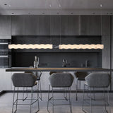 Lampadario moderno led cucina stile onde lunghe