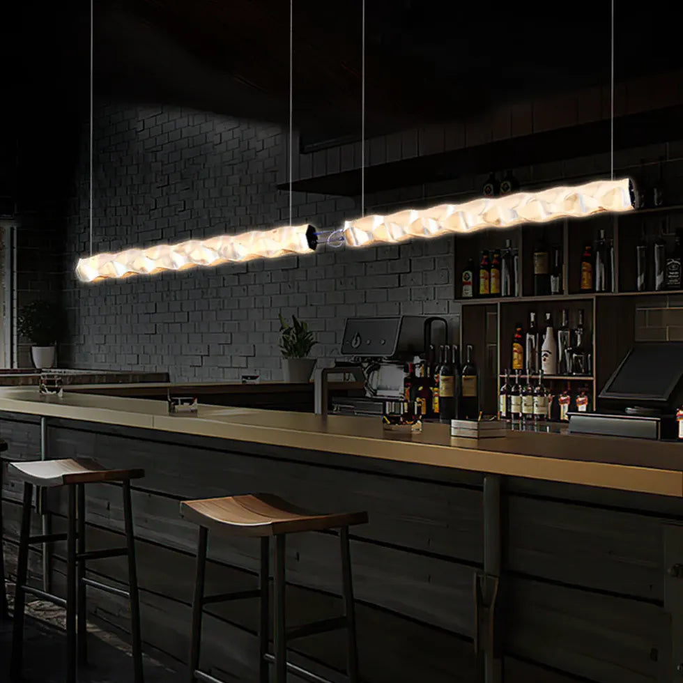 Lampadario moderno led cucina stile onde lunghe