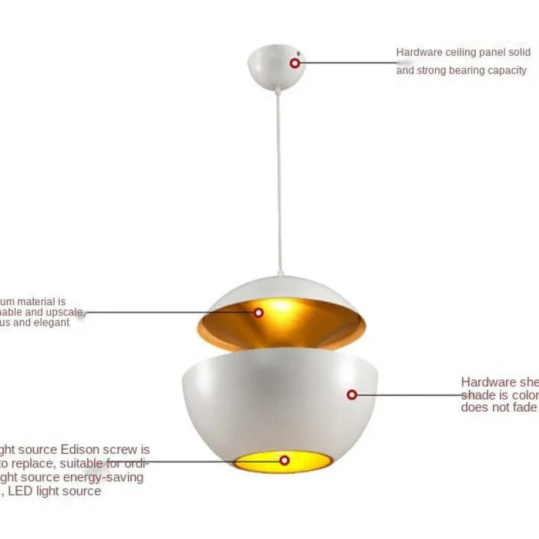 Apple Single Head Kitchen Led Pendant Light