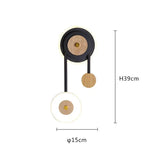 Applique Comodino Moderna in Legno Geometrica