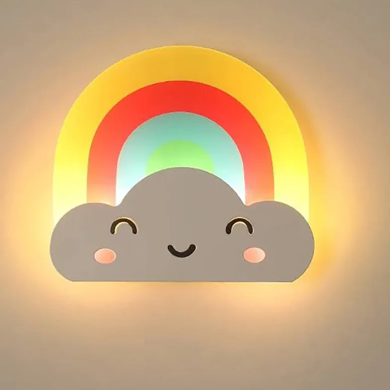 Luce da parete arcobaleno per camera da letto