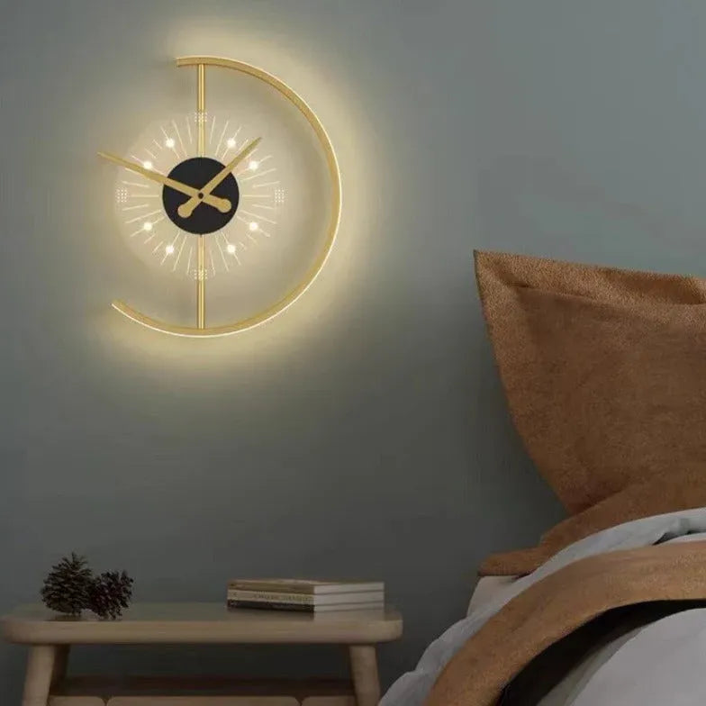 orologio da parete LED moderno interno