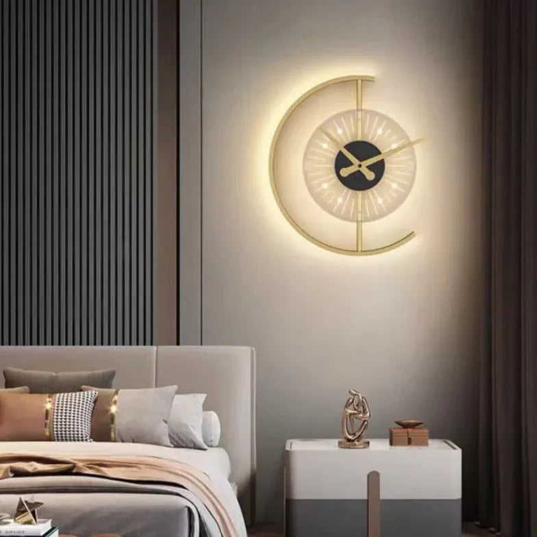 orologio da parete LED moderno interno