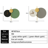 Applique per Letto LED a Forma di Orologio per Camera