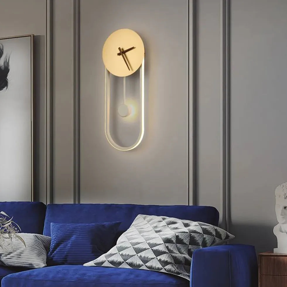 Pendulum Clock Design Modern Wall Lights