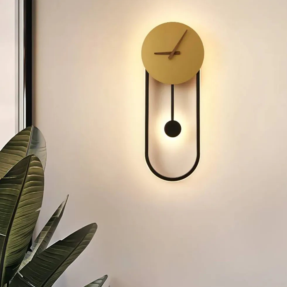 Pendulum Clock Design Modern Wall Lights