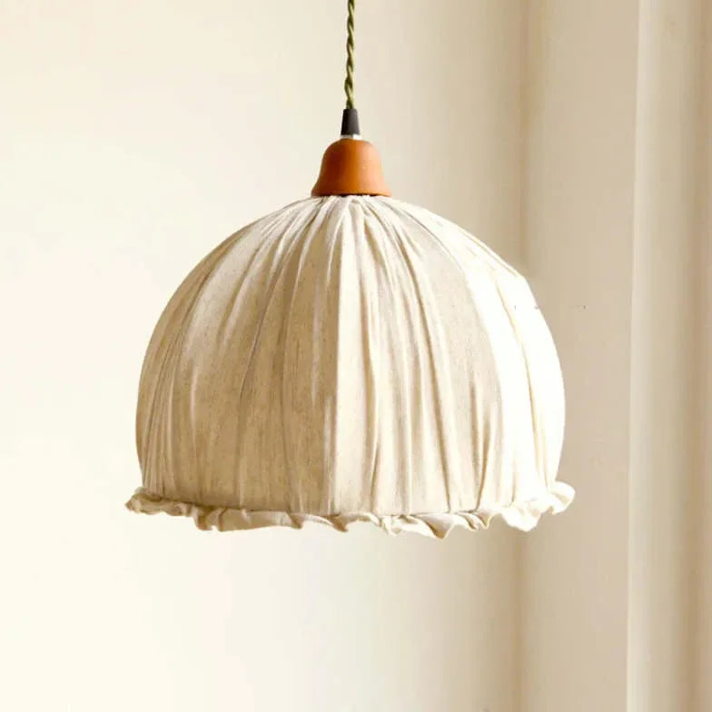 Lampadario in Tessuto Led Design a Bocciolo