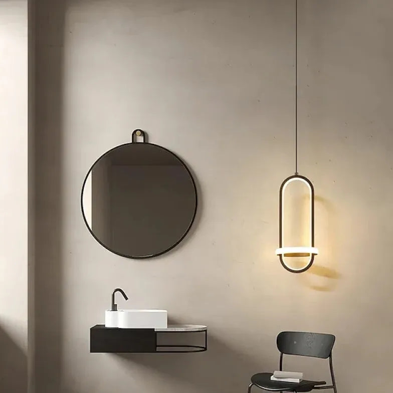 Oval Ring Bathroom Modern Pendant Light