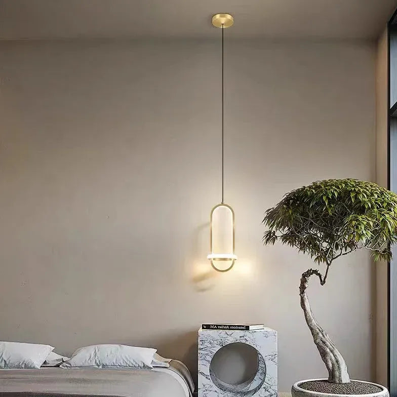 Oval Ring Bathroom Modern Pendant Light