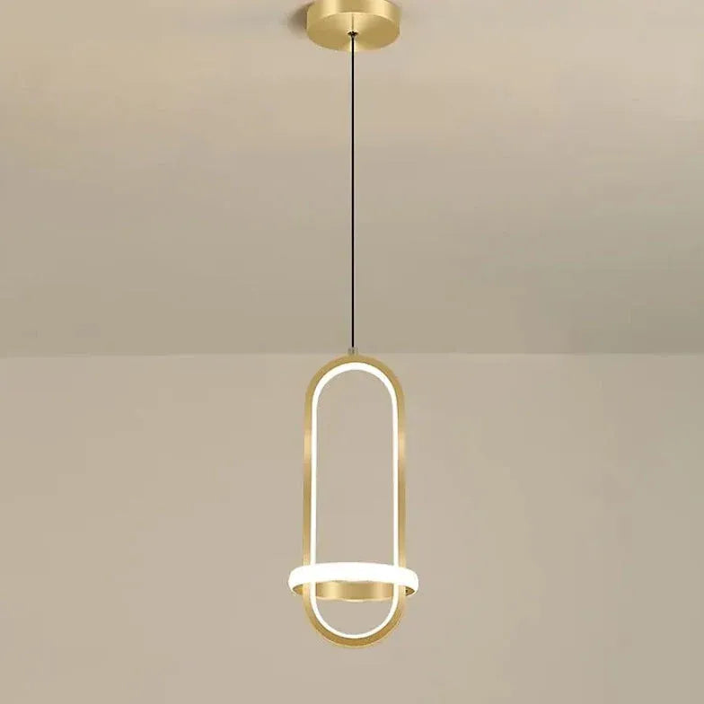 Oval Ring Bathroom Modern Pendant Light