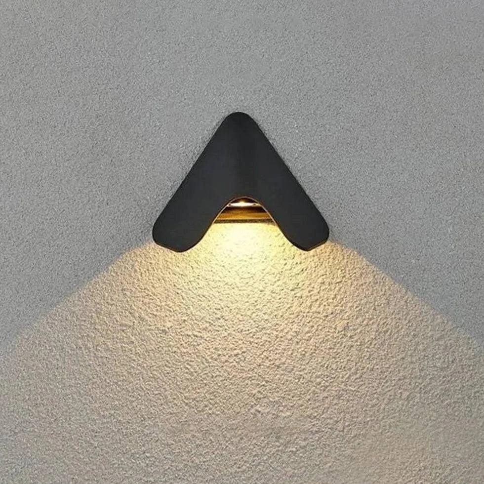 Applique da Esterno di Design LED in Metallo Moderno – L 20× H 17 cm