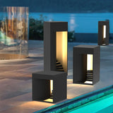 Contemporary Cube Step Outdoor Floor lamps