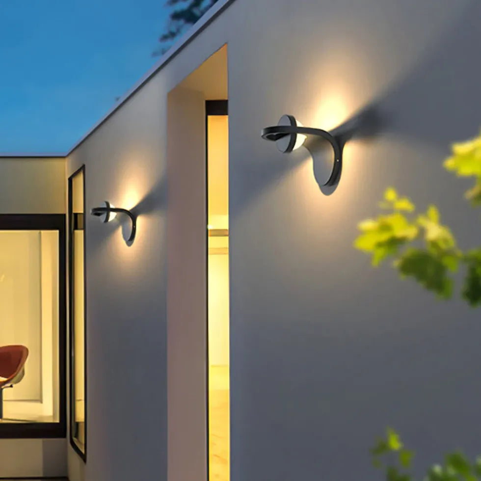 Rotary Solar Power Led Outdoor Wall Lights