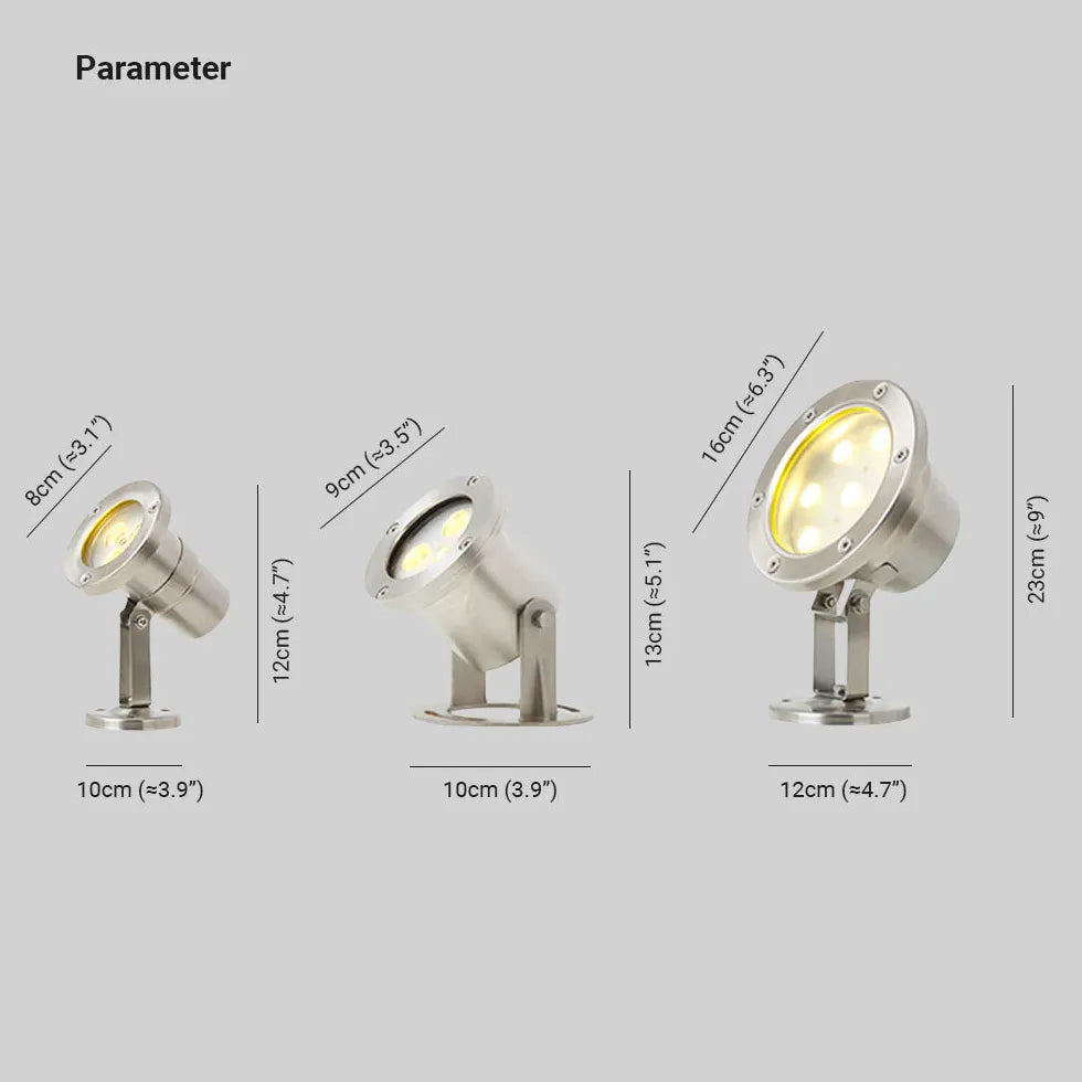 Faretti di vetro illuminazione subacquea moderna