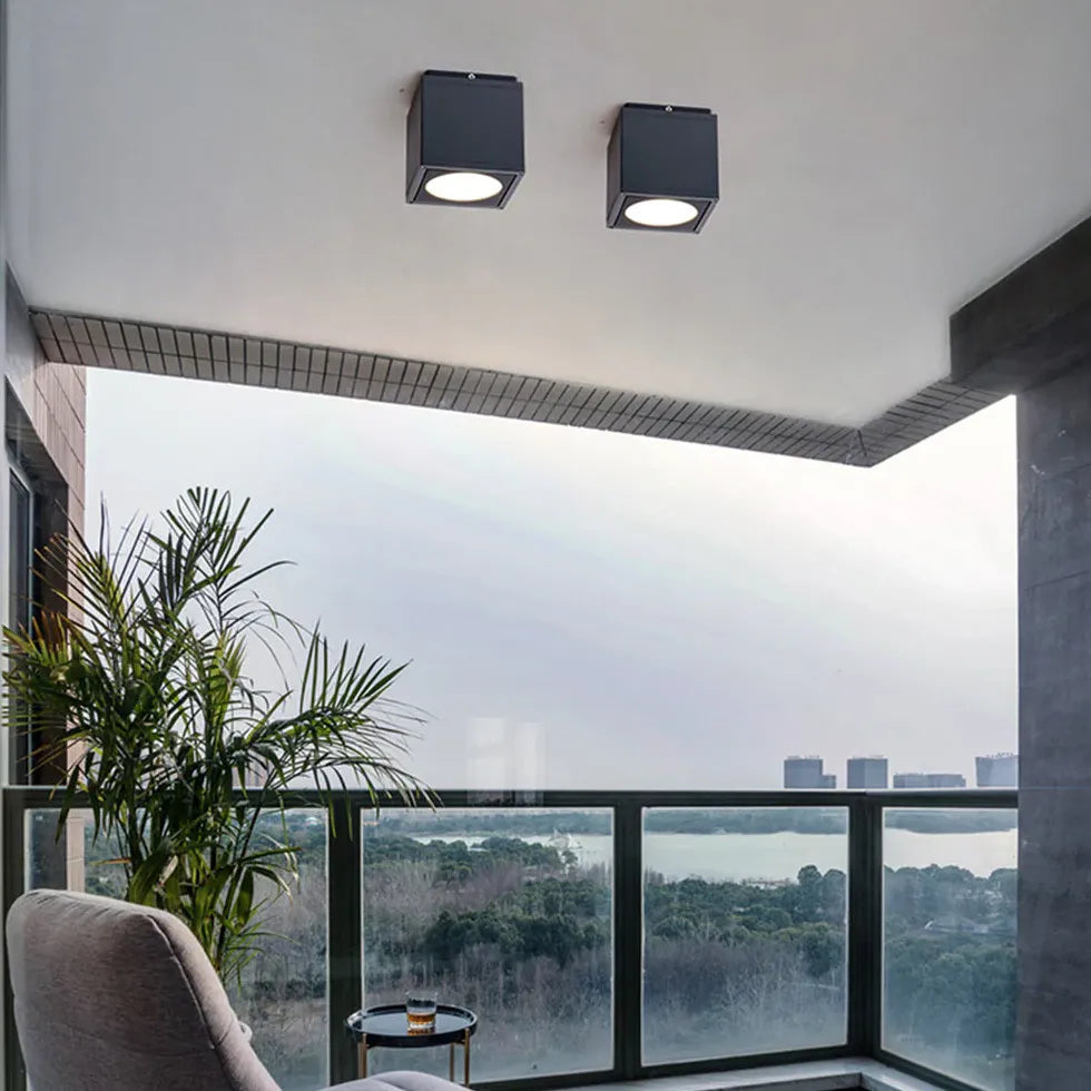 Square Prism LED Modern Flush Ceiling Lights