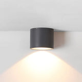 Plafoniera Nera Opaca Cilindrica Minimalista