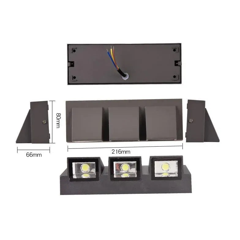 Driveway Wall Lights Modern Black