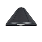 Black Outdoor Conical Metal Wall Lamp