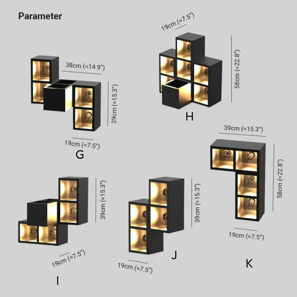 Luci Notturne Da Esterno Decorazione Cubica