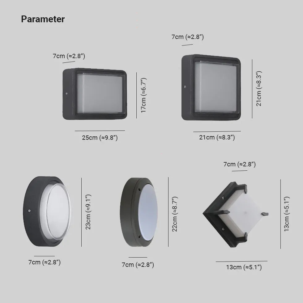 Lampade incasso da esterno Design Geometrico