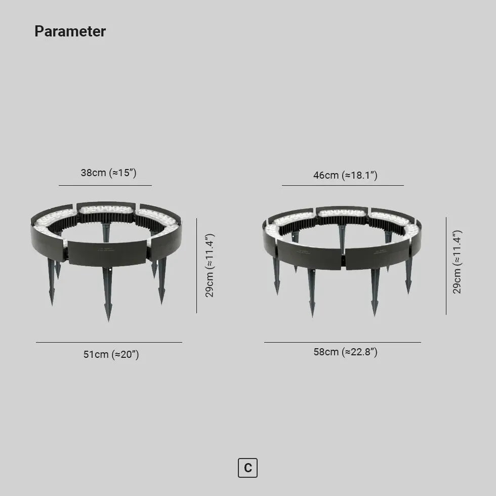 Faretti da pavimento per esterni con design