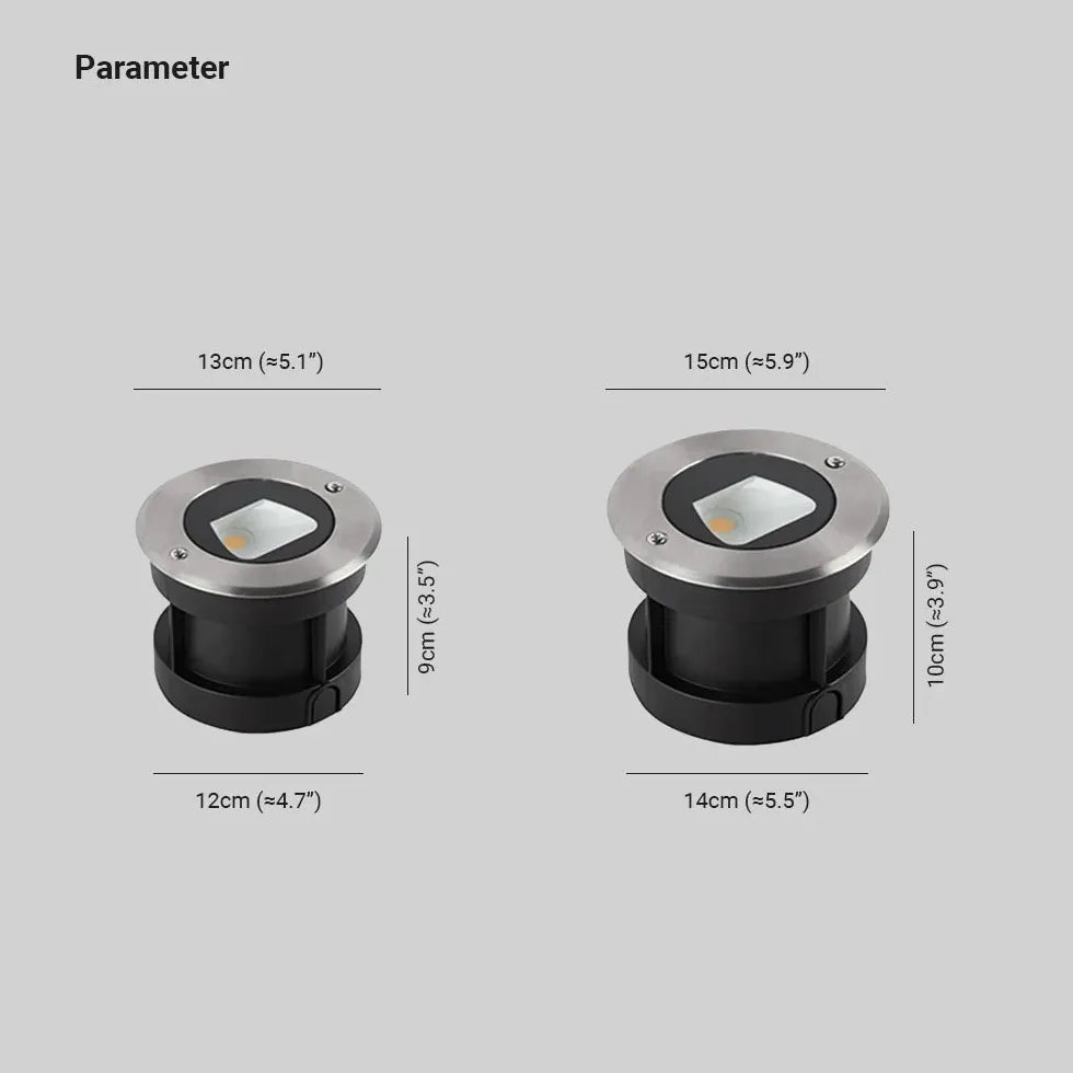 Round Rasssod Step Lights Outdoor