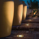 Round Rasssod Step Lights Outdoor