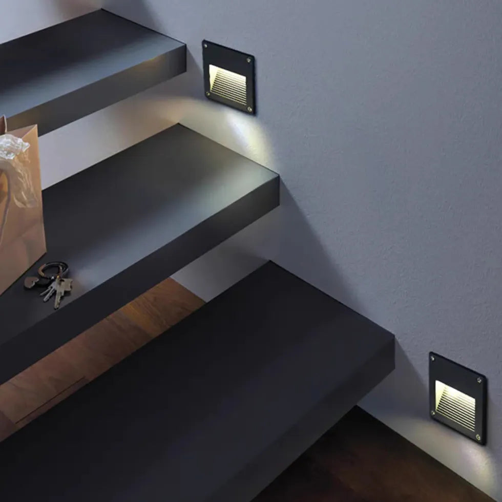 Recessed Sensor LED Step Outdoor Lights