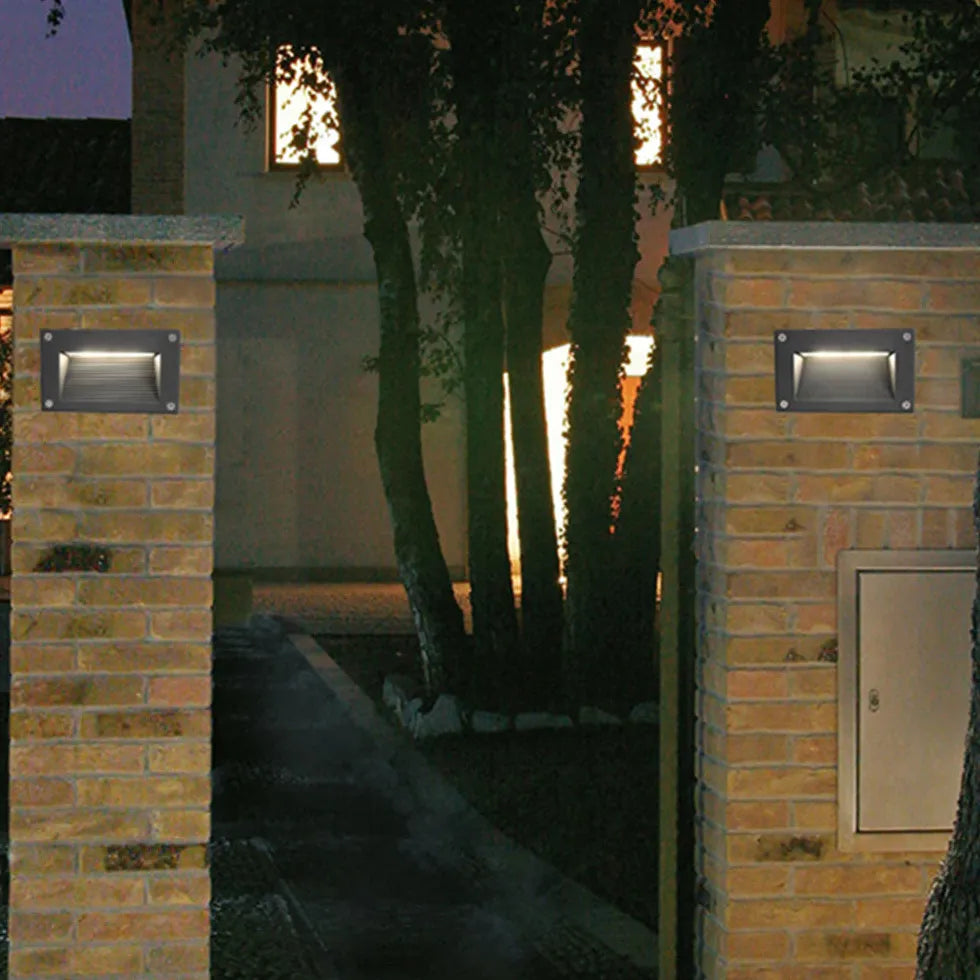 Recessed Sensor LED Step Outdoor Lights