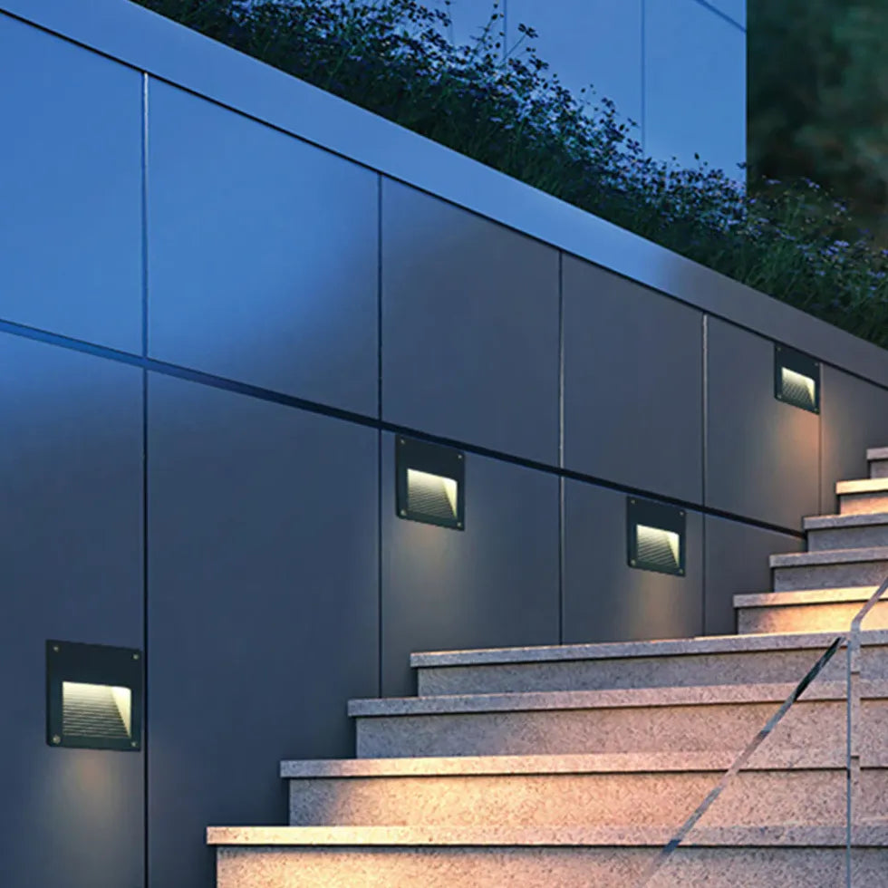 Recessed Sensor LED Step Outdoor Lights