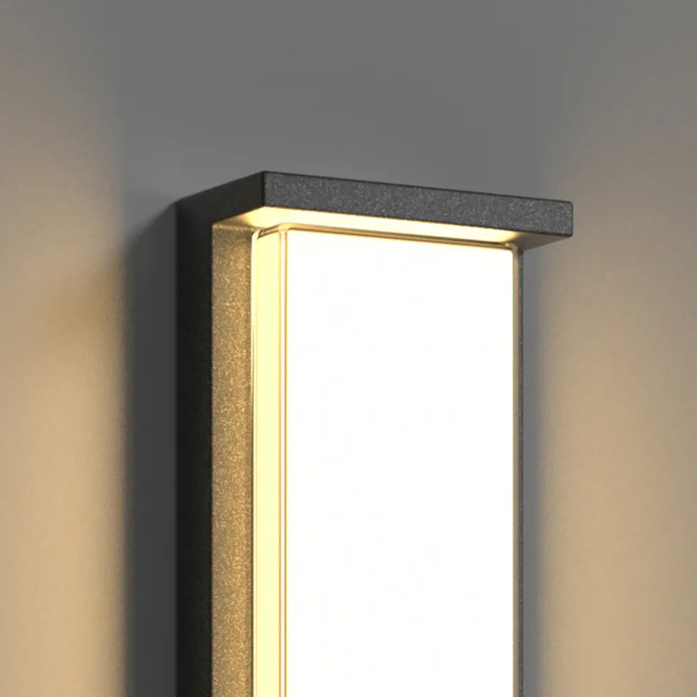 Rectangular Solar Led Outdoor Wall Lights