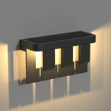 Applique Solare da Esterno in Metallo Nero Impermeabile