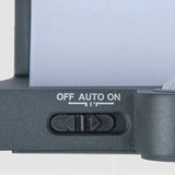 Applique da Parete Nera Rettangolare con Sensore di Movimento