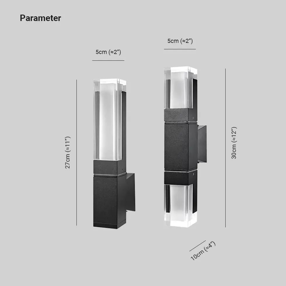 Lampada Parentesi Doppia Design Verticale Contemporaneo