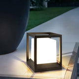 Lampade da Terra per Esterno Solari Design Moderno Forma Cubo