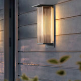 White Long Strip Solar Outdoor Wall Lamp