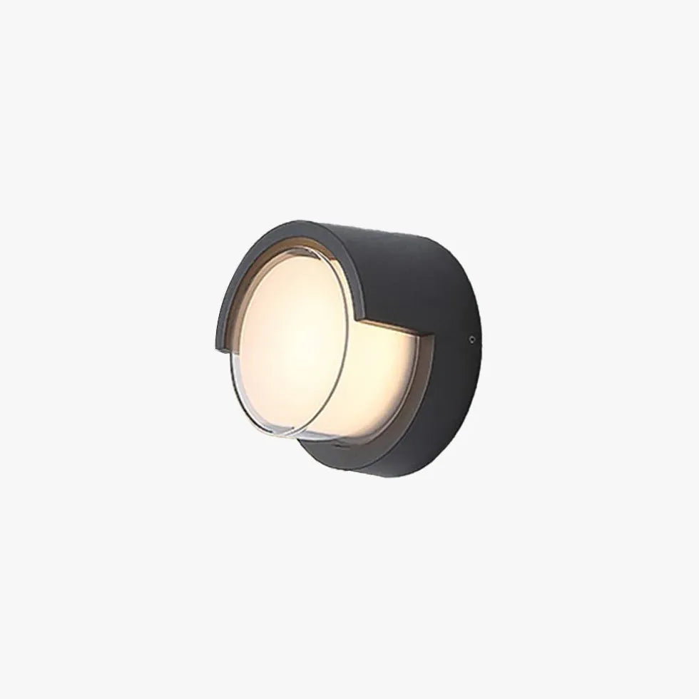 Minimalist Geometry Black Led Outdoor Wall Lights