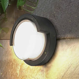 Minimalist Geometry Black Led Outdoor Wall Lights