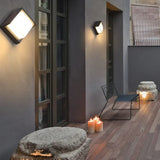 outdoor square wall lights black