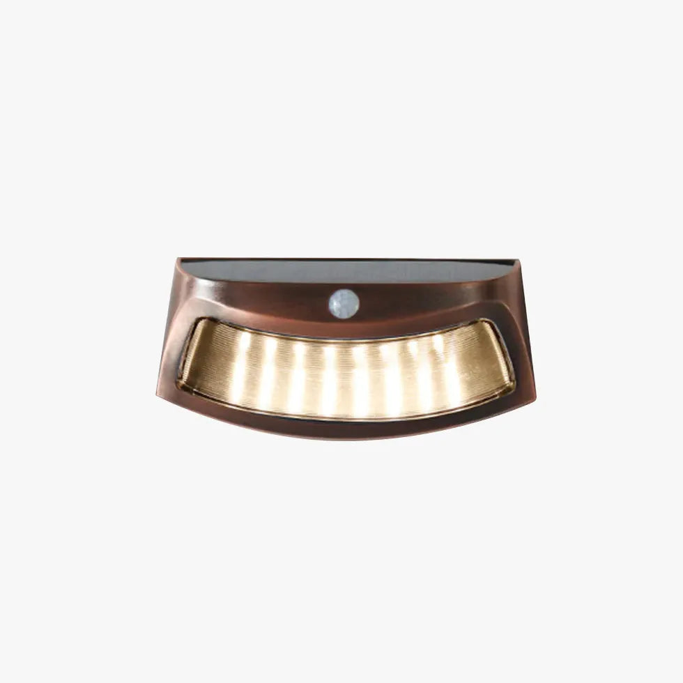 Copper Exterior Wall Lights with Solar Sensor