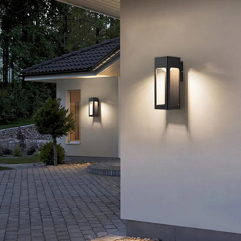 anthracite grey outdoor wall lights with sensor