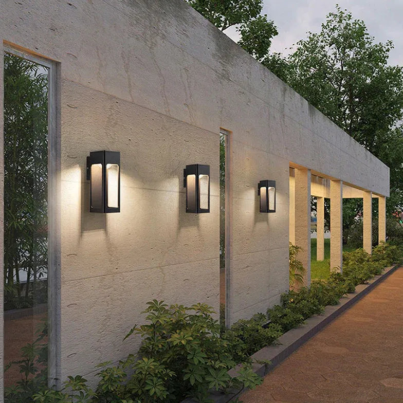 anthracite grey outdoor wall lights with sensor